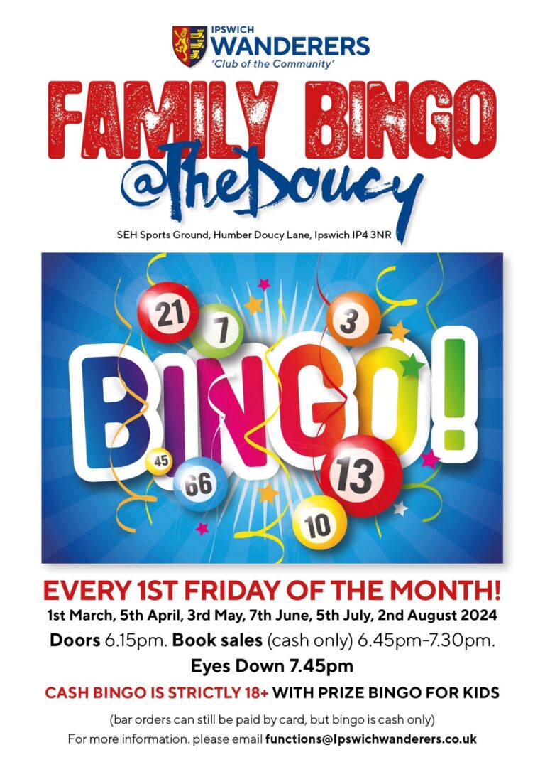 Family Bingo @ Ipswich Wanderers FC