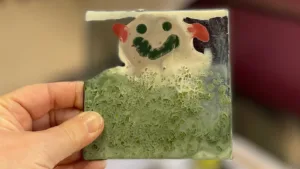 Children’s glass fusing pop up workshop at Paddy and Scott’s