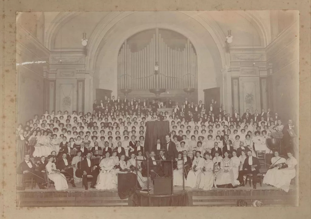 Ipswich Choral Society performance of Handel's ”Messiah” on April 1st, 1909