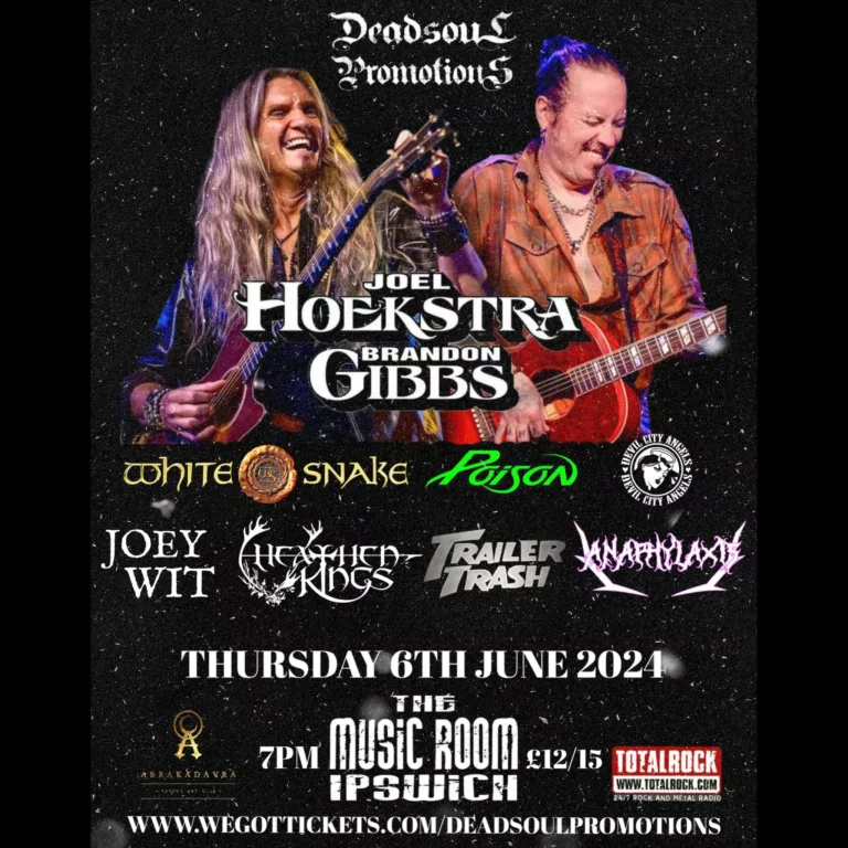 Whitesnake’s guitarist Joel Hoekstra & Brandon Gibbs + support