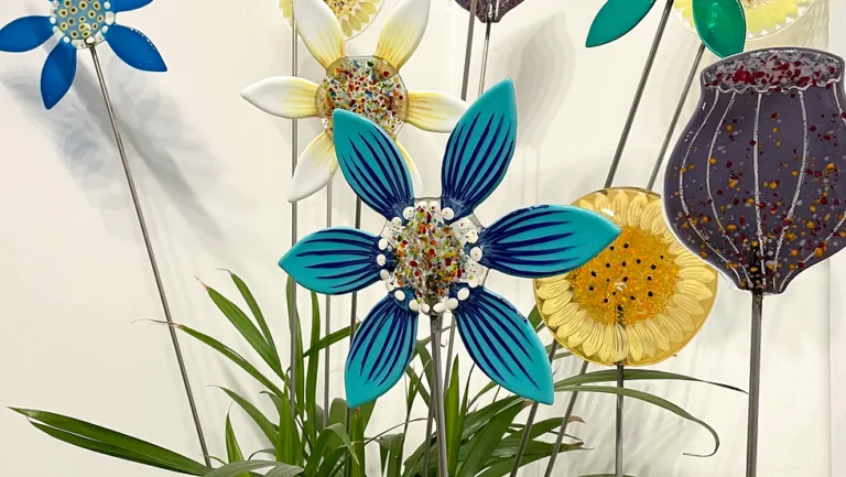Fused Glass Garden Flowers