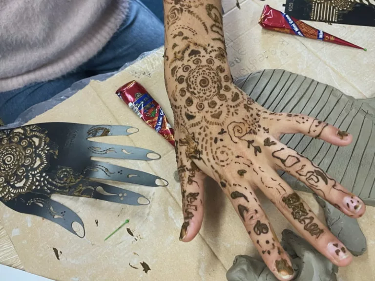 Blank Page – Clay, henna and ink play workshop with Alice Andrea Ewing