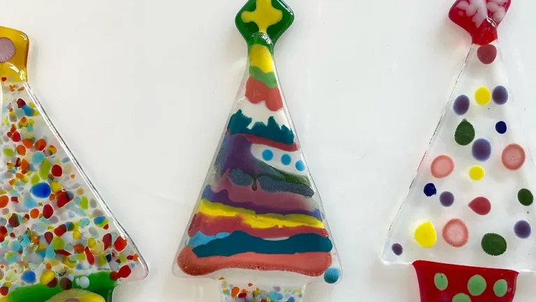 Fused Glass Christmas Decorations