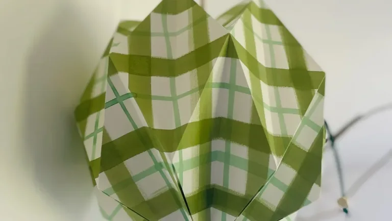 Painted and Folded Lampshade making