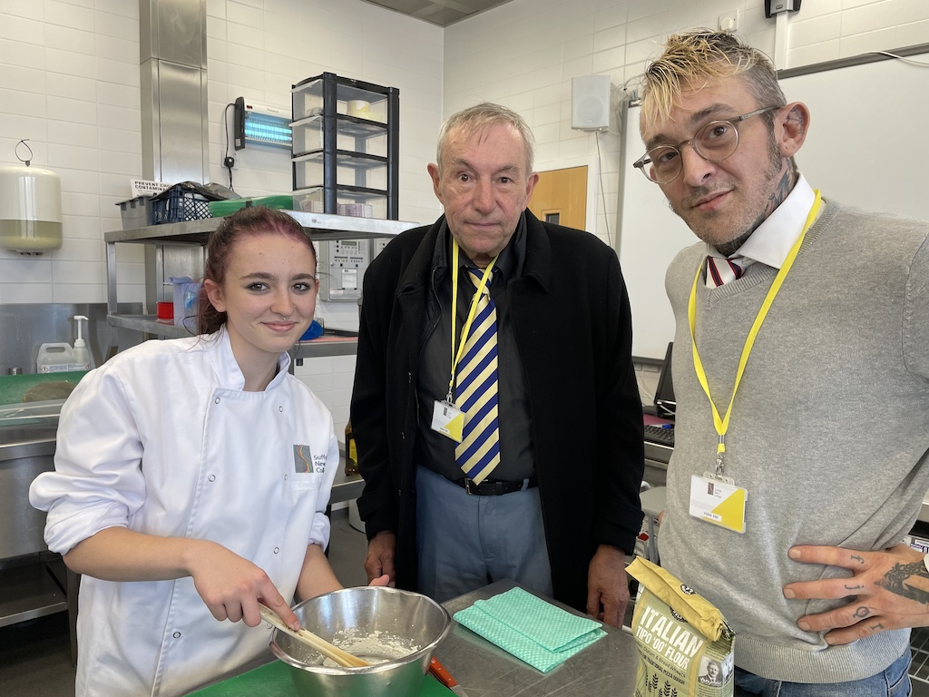 Liv, Richard and Sci Daniels all have or are studying cookery at Suffolk New College