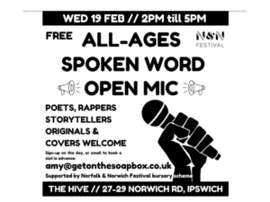 All-ages Spoken Word Open Mic Event
