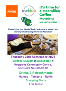 Macmillan Coffee Morning at KWMCC