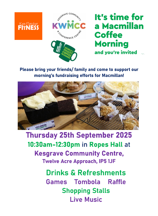 Macmillan Coffee Morning at KWMCC