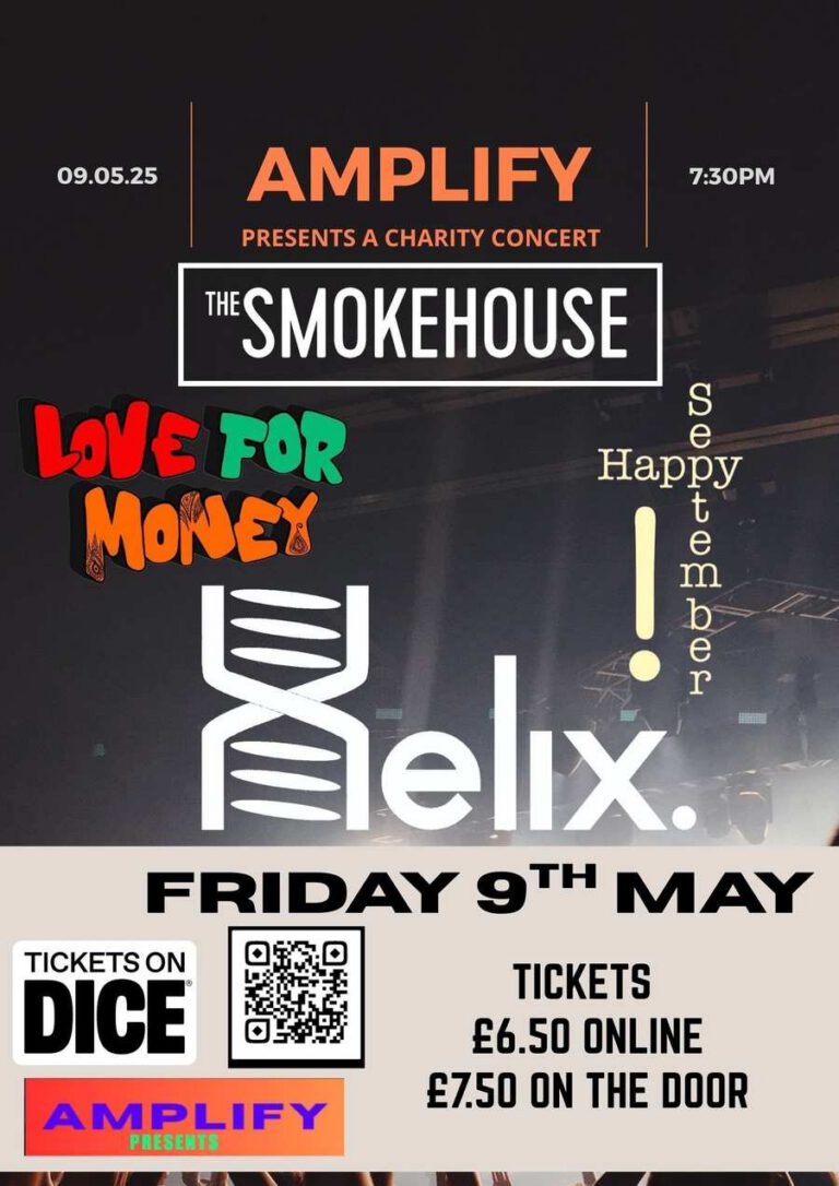 Helix / Love For Money / Happy September! – Amplify Charity Event