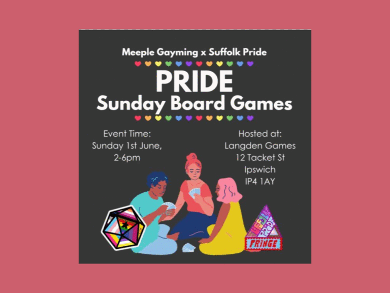 Suffolk Pride Fringe Festival: Meeple Gayming presents Pride Sunday Board Games