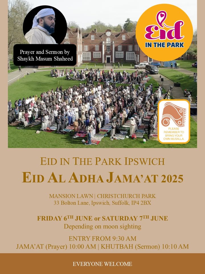 Eid al-Adha Jama’ah at Christchurch Park