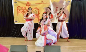 Durga Puja Cultural performances including dance, music, and band