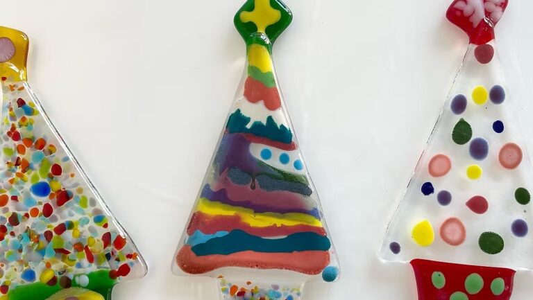 Fused Glass Christmas Decorations