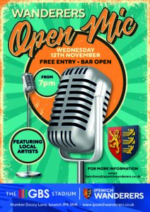 Open Mic Night – Ipswich Wanderers FC