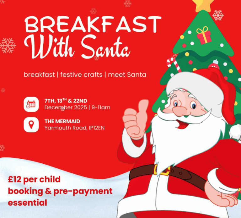 Breakfast with Santa at the Mermaid