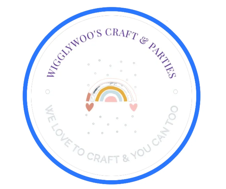 Circular text around a rainbow graphic