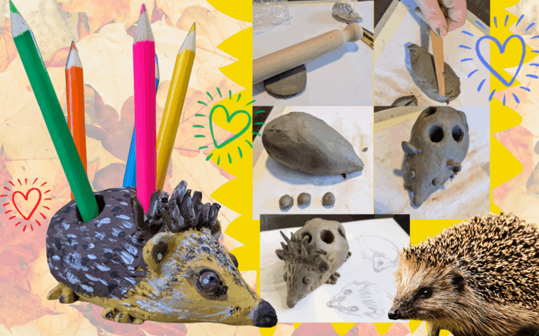 Make a Hedgehog Pencil Pot