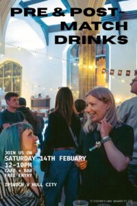 Pre and Post Match Drinks
