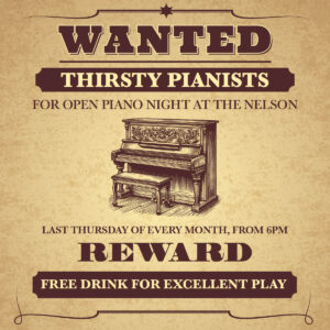 Wanted – Thirsty Pianists – Open Piano Night