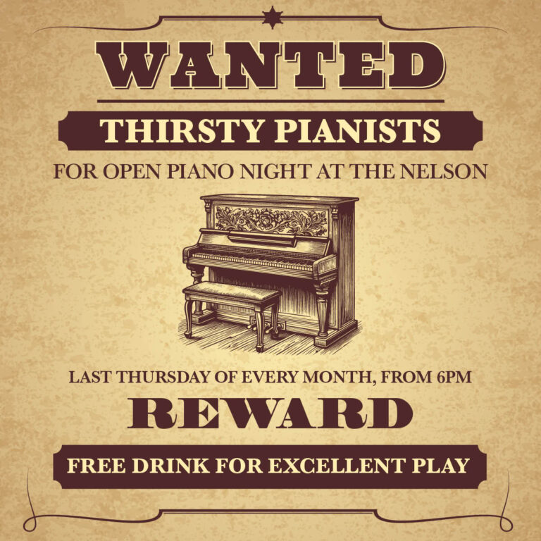Wanted – Thirsty Pianists – Open Piano Night