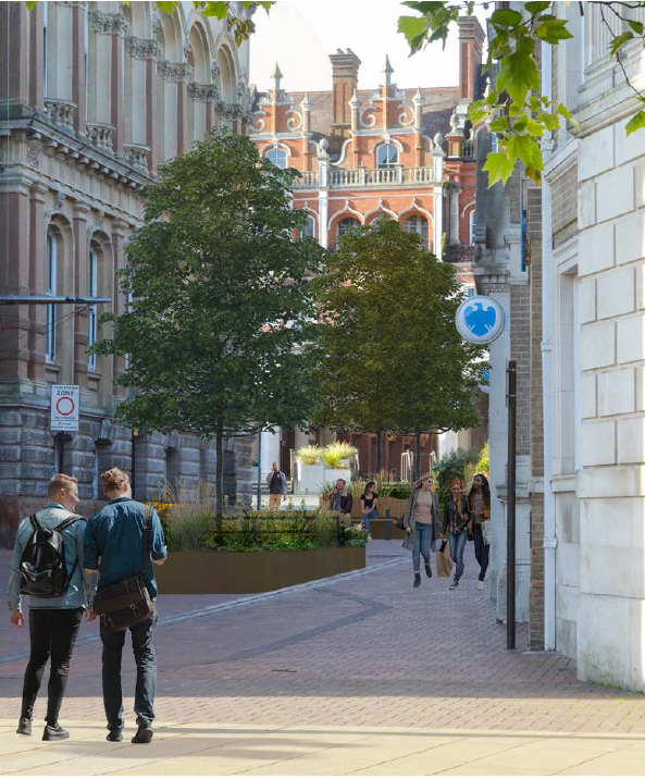 Work starts on Town Centre Greening