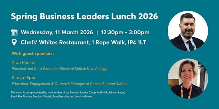 Spring Business Leaders Lunch 2026, Ipswich