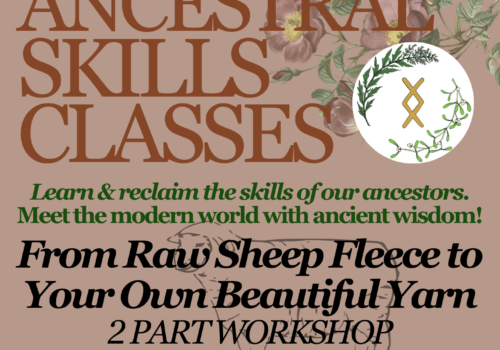 ‘Ancestral Skills: Fleece to Yarn’ 2 Part Workshop – June & July 2026
