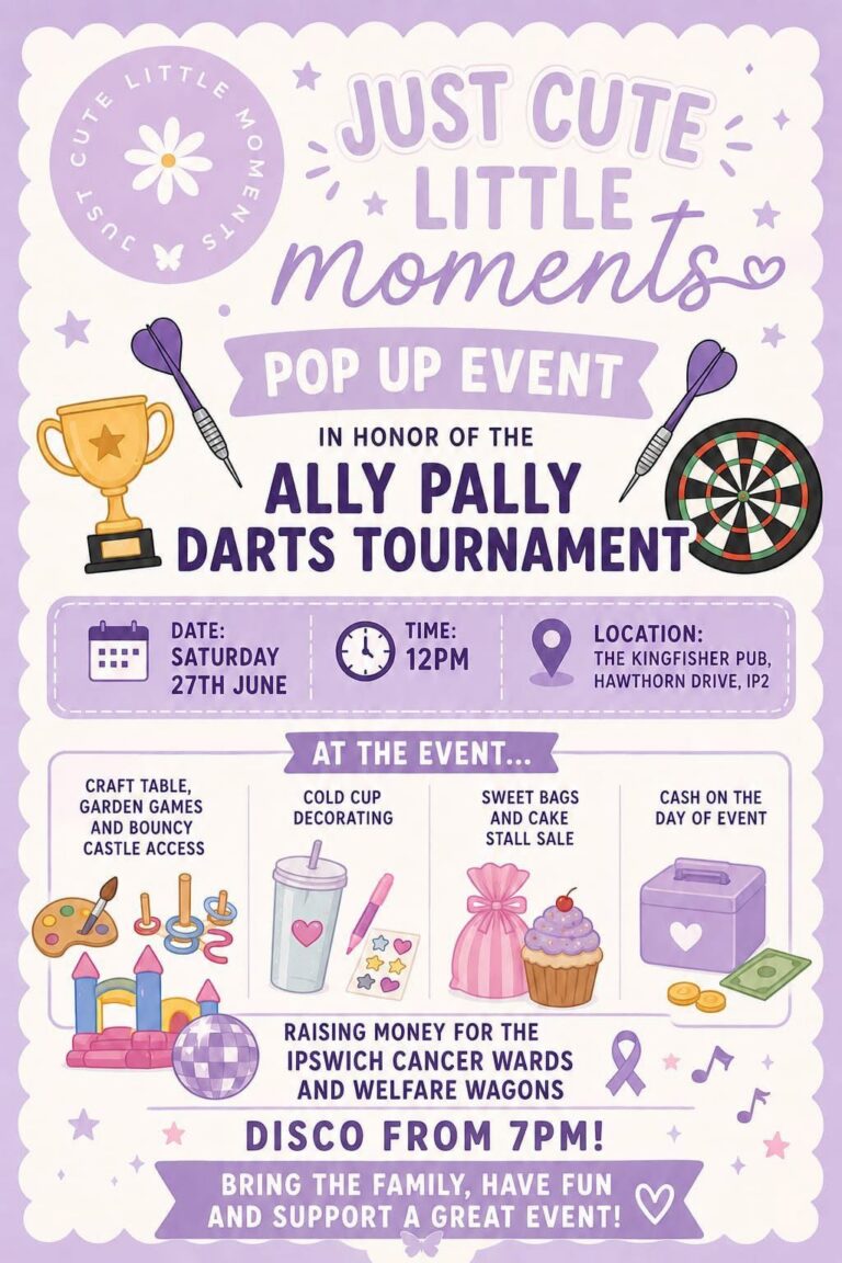 Pop up Family fun charity event at the Kingfisher
