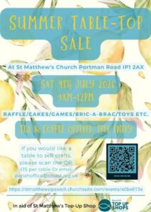 Summer Table Top Sale
